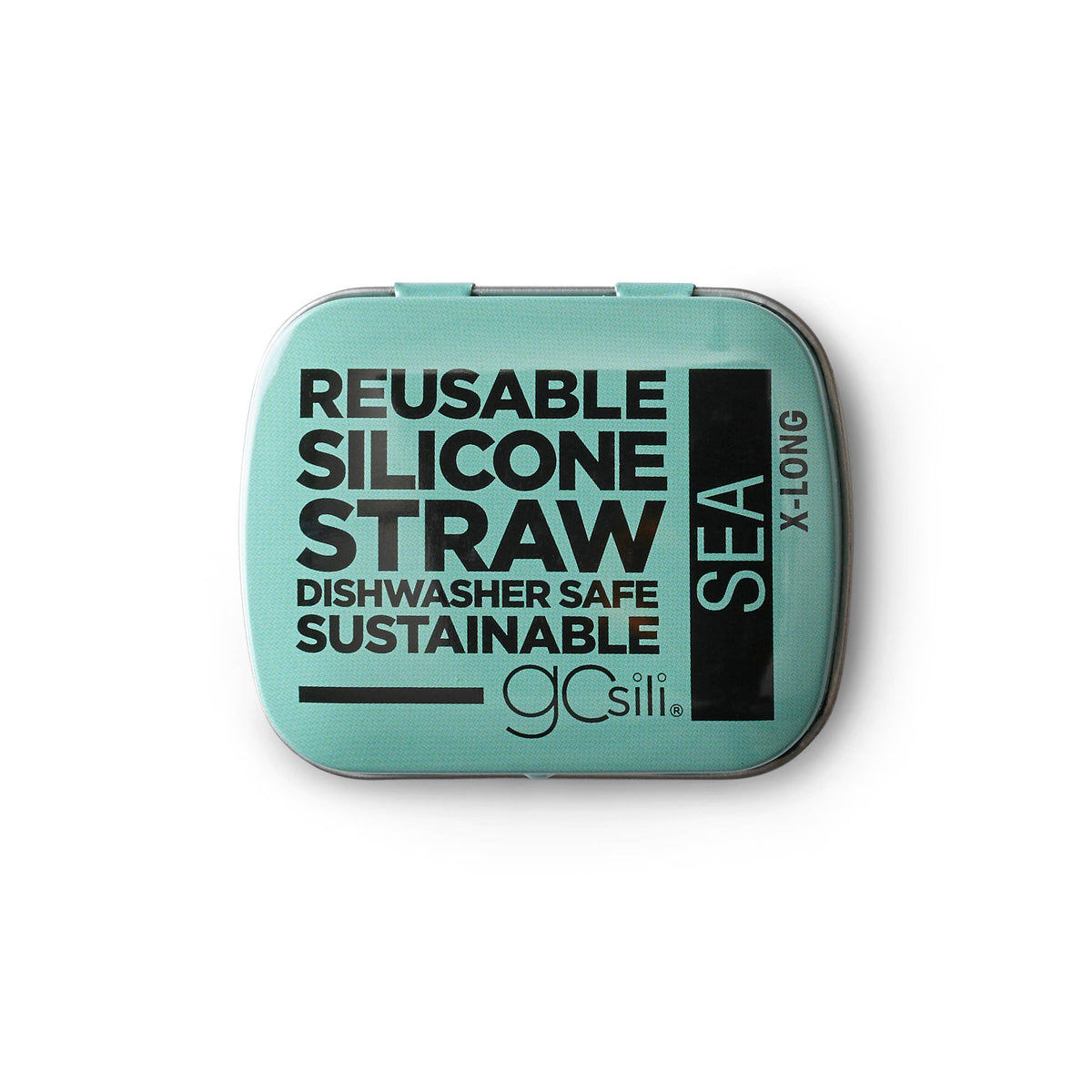 GoSili - X-Long Reusable Straw In Case, Assort Colors