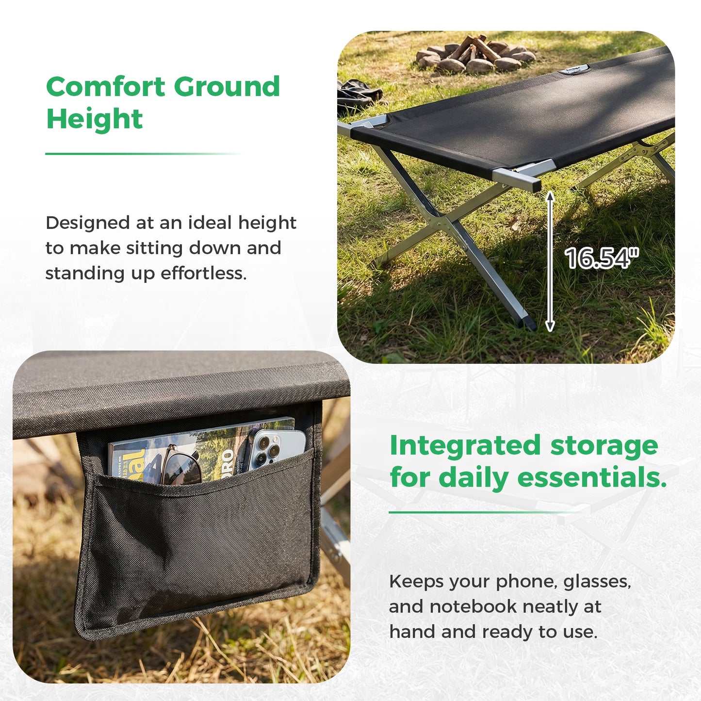 Ainfox camping cot camping bed