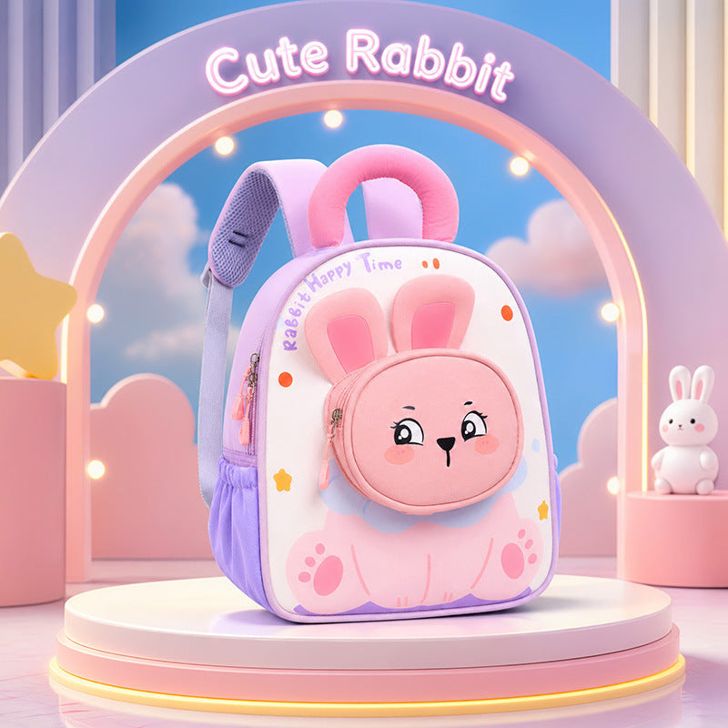 New Cartoon Childrens School Bag Lightweight And Cute For Girls