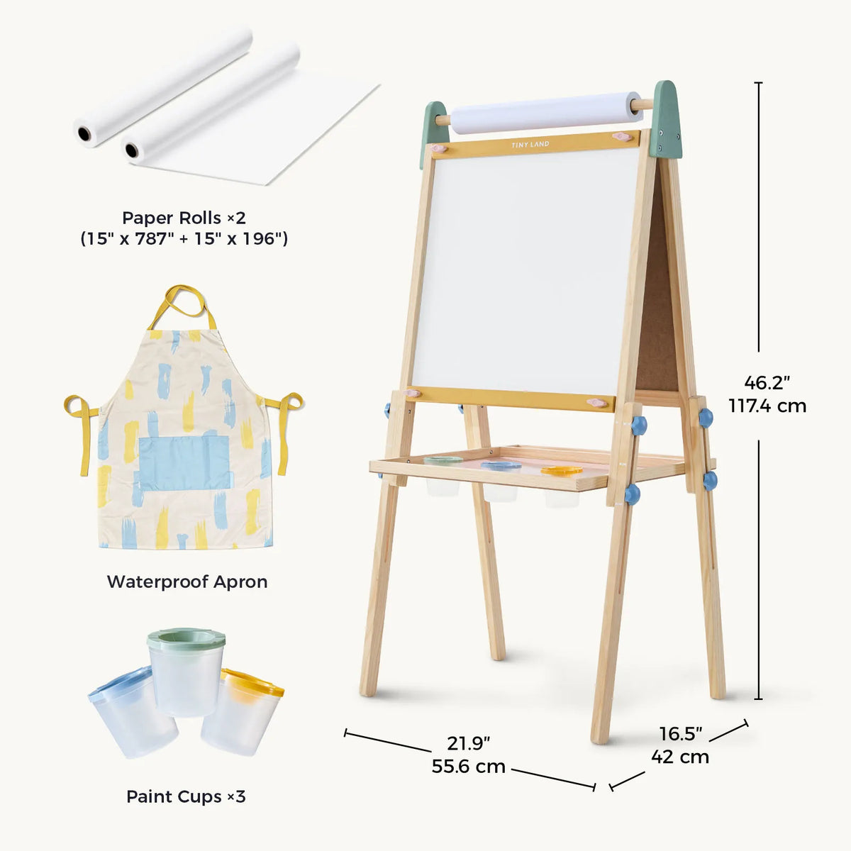 Tiny Land® 3-in-1 Art Easel for Kids
