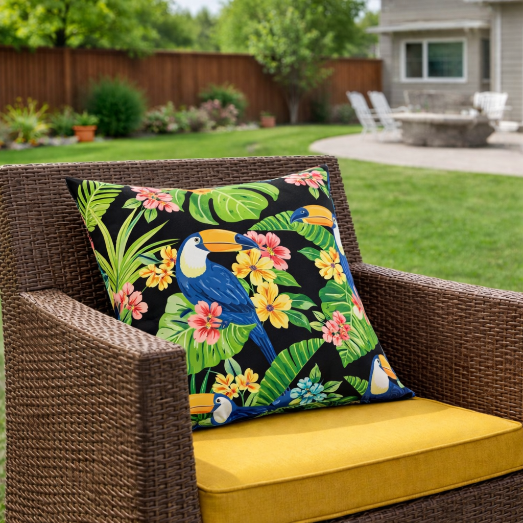 6 Pack Outdoor Pillow Covers - Decorative and Water-Repellent