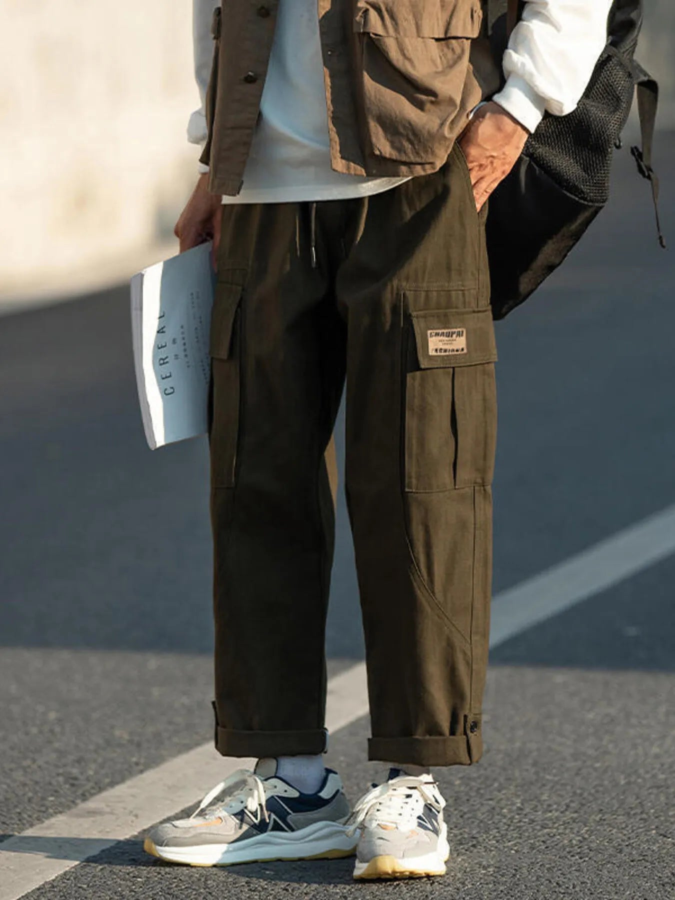 Men's Plus Size Casual Loose Fit Cargo Pants