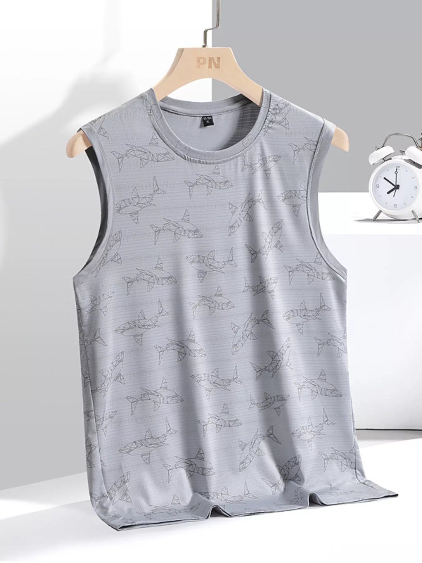Men's Plus Size Round Neck Tank
