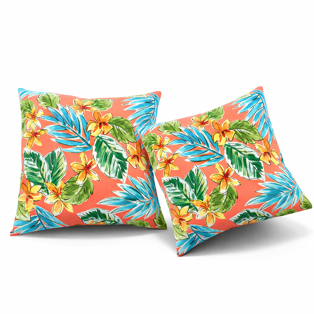 6 Pack Outdoor Pillow Covers - Water-Repellent Decorative Cushions