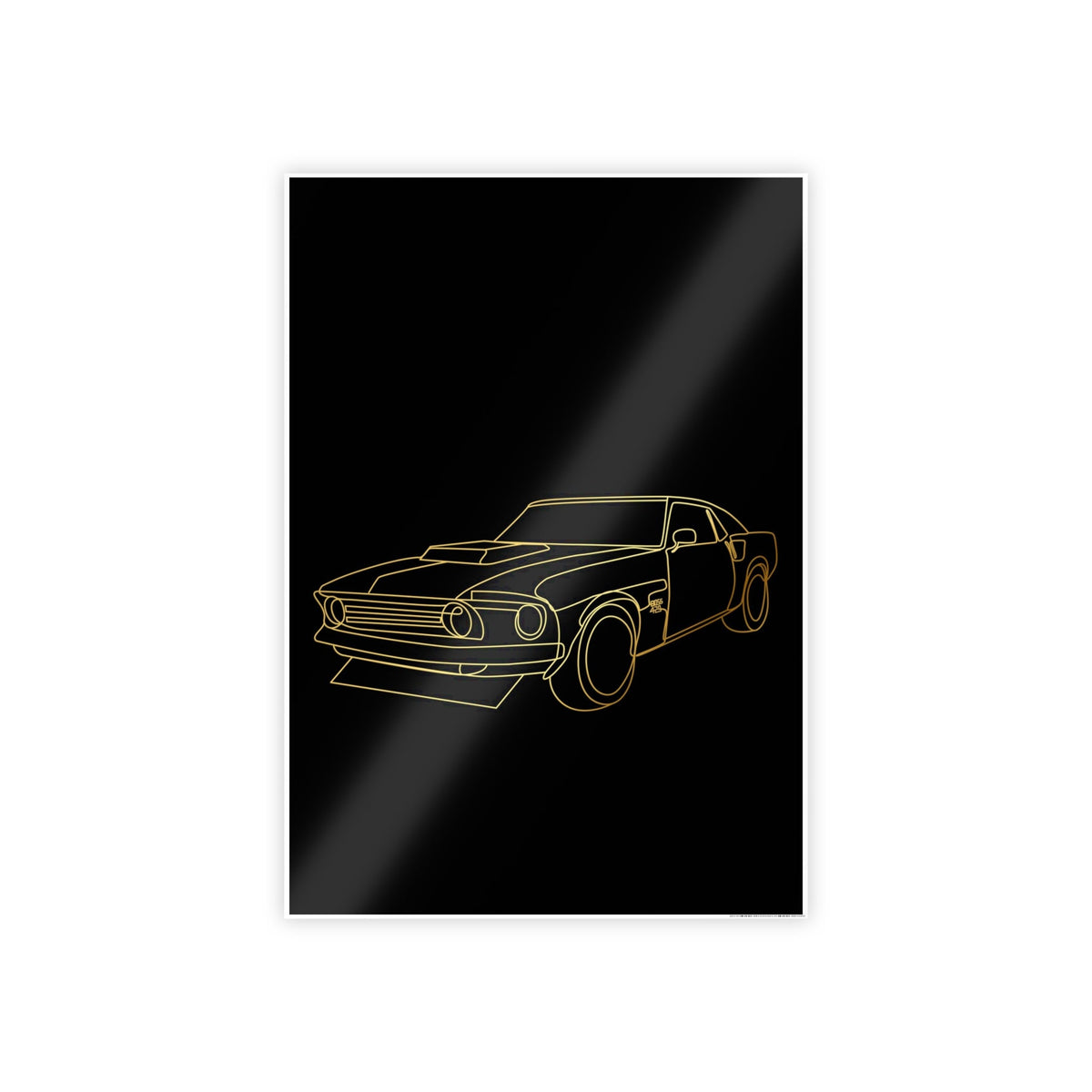 1969 Ford Mustang Boss Gloss Posters