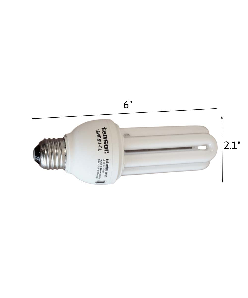 18 Watt Full Spectrum CFL Replacement Bulb (SET OF 6) Standard base by VisionMax