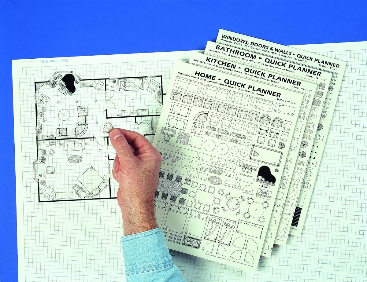 Home Quick Planner: Reusable, Peel & Stick Furniture & Archi