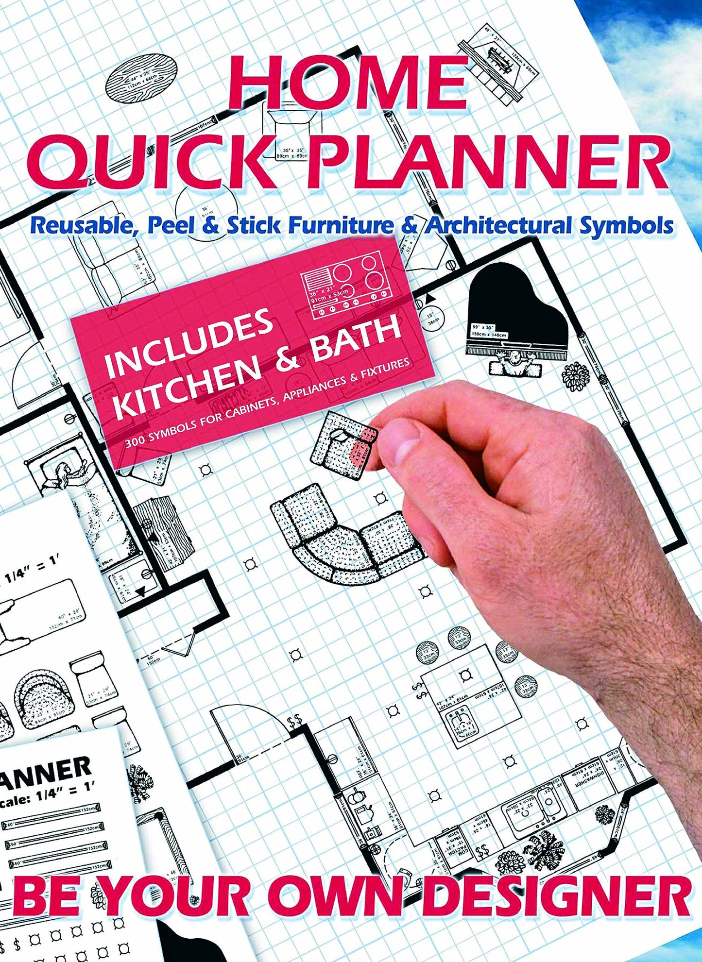 Home Quick Planner: Reusable, Peel & Stick Furniture & Archi