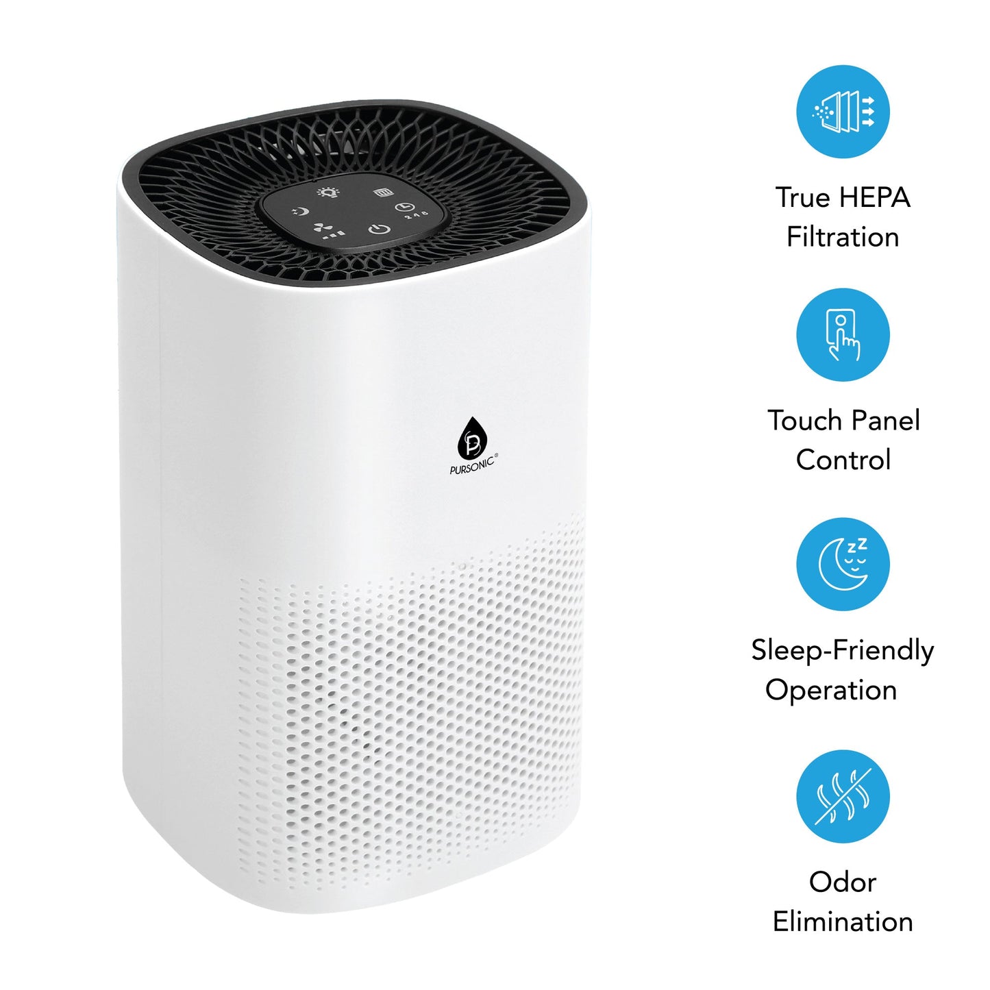 Pursonic True HEPA Air Purifier, Essential Oil Wellness Blends, and Sisal Hemp Bath Gloves