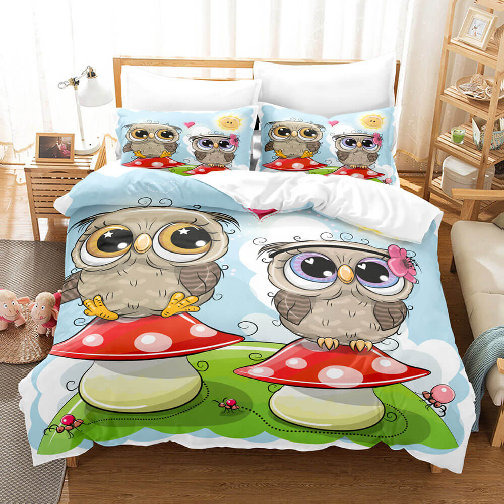 Animal World Owl Bedding Sets Quilt Cover Without Filler