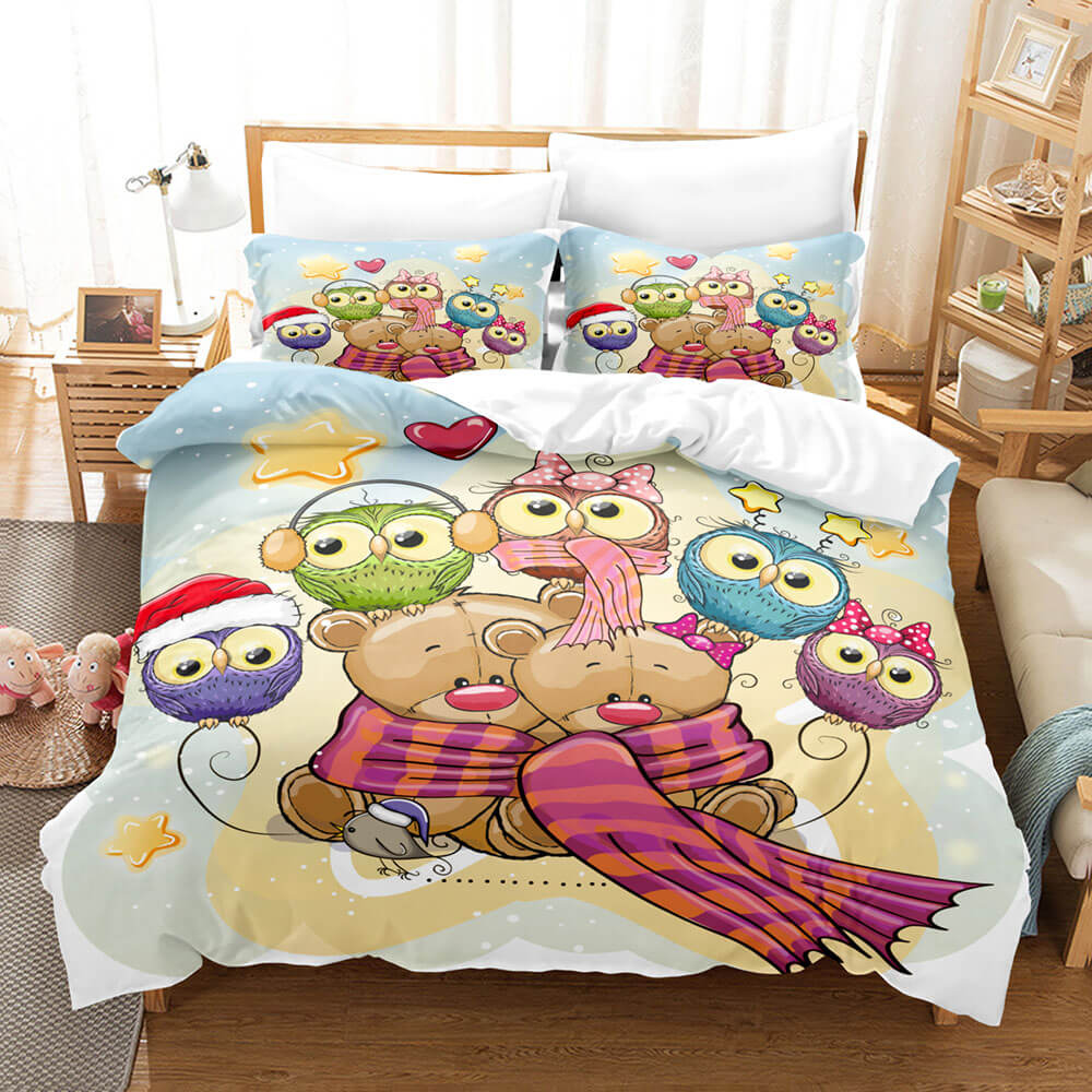 Animal World Owl Bedding Sets Quilt Cover Without Filler
