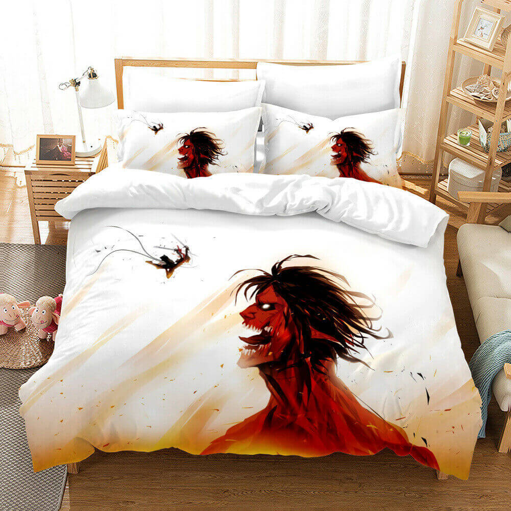 Anime Attack on Titan Bedding Set Quilt Covers Without Filler