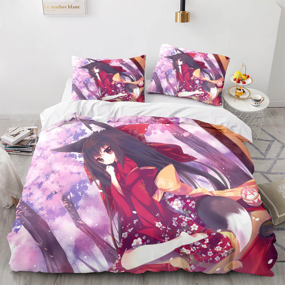 Anime Cute Girls Cosplay Bedding Sets Quilt Cover Without Filler