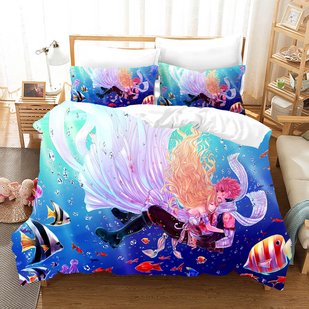 Anime Fairy Tail Cosplay Bedding Set Quilt Covers Without Filler