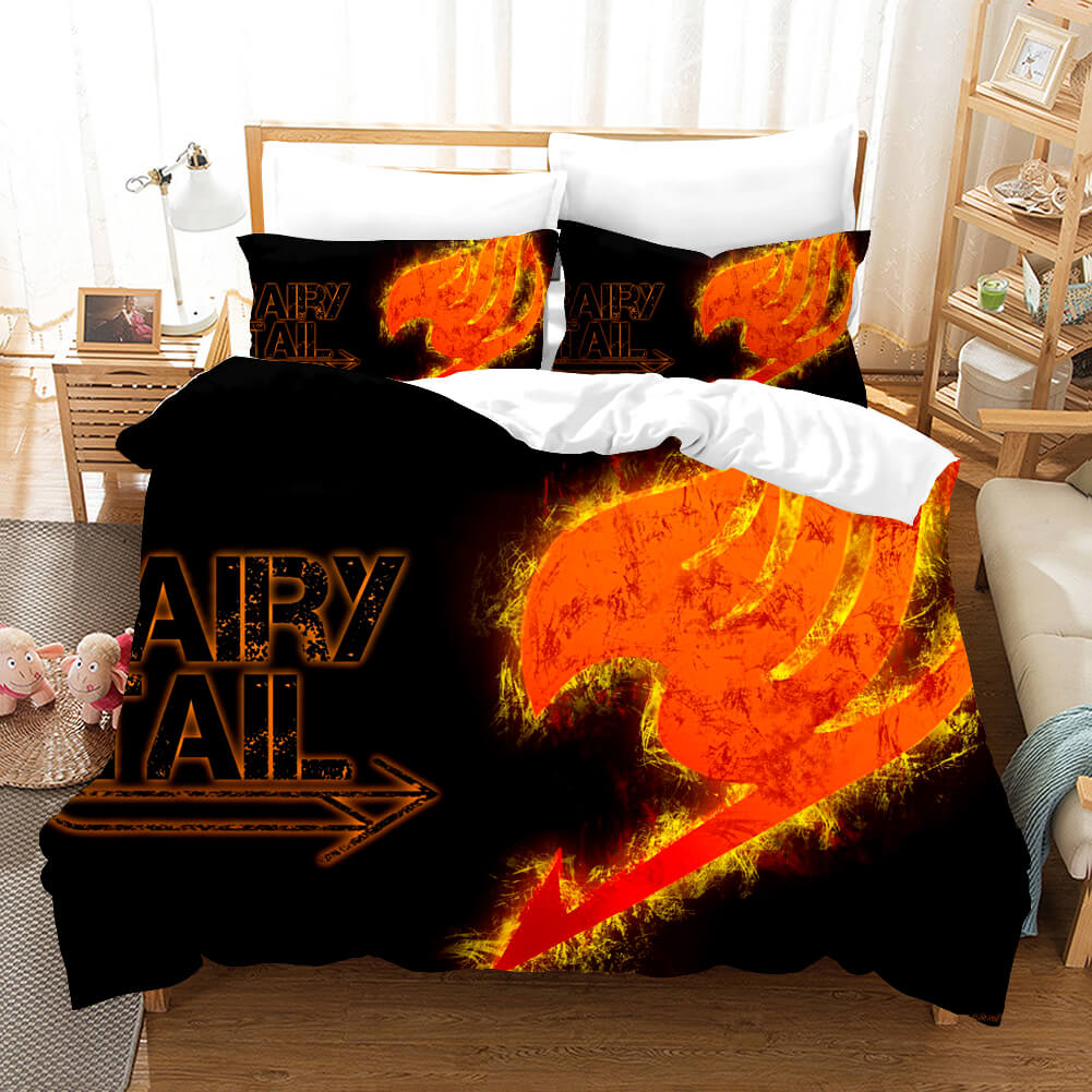 Anime Fairy Tail Cosplay Bedding Set Quilt Covers Without Filler