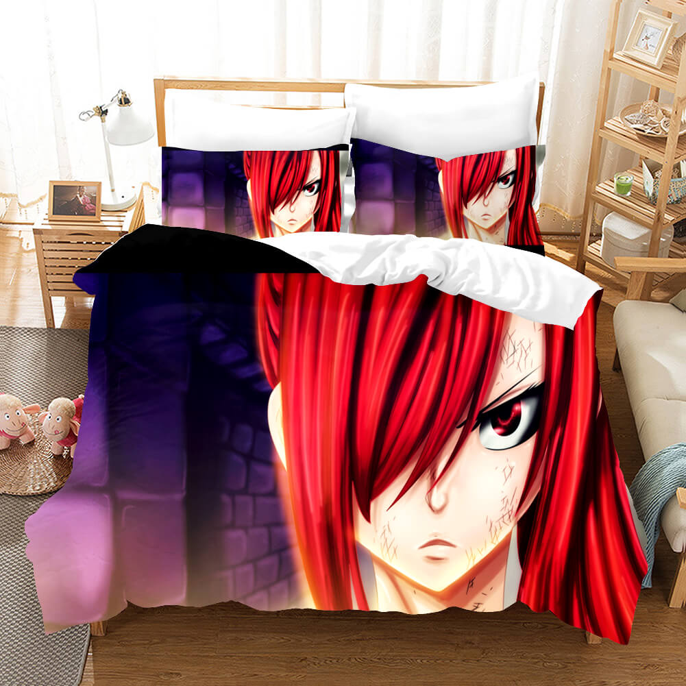 Anime Fairy Tail Cosplay Bedding Set Quilt Covers Without Filler