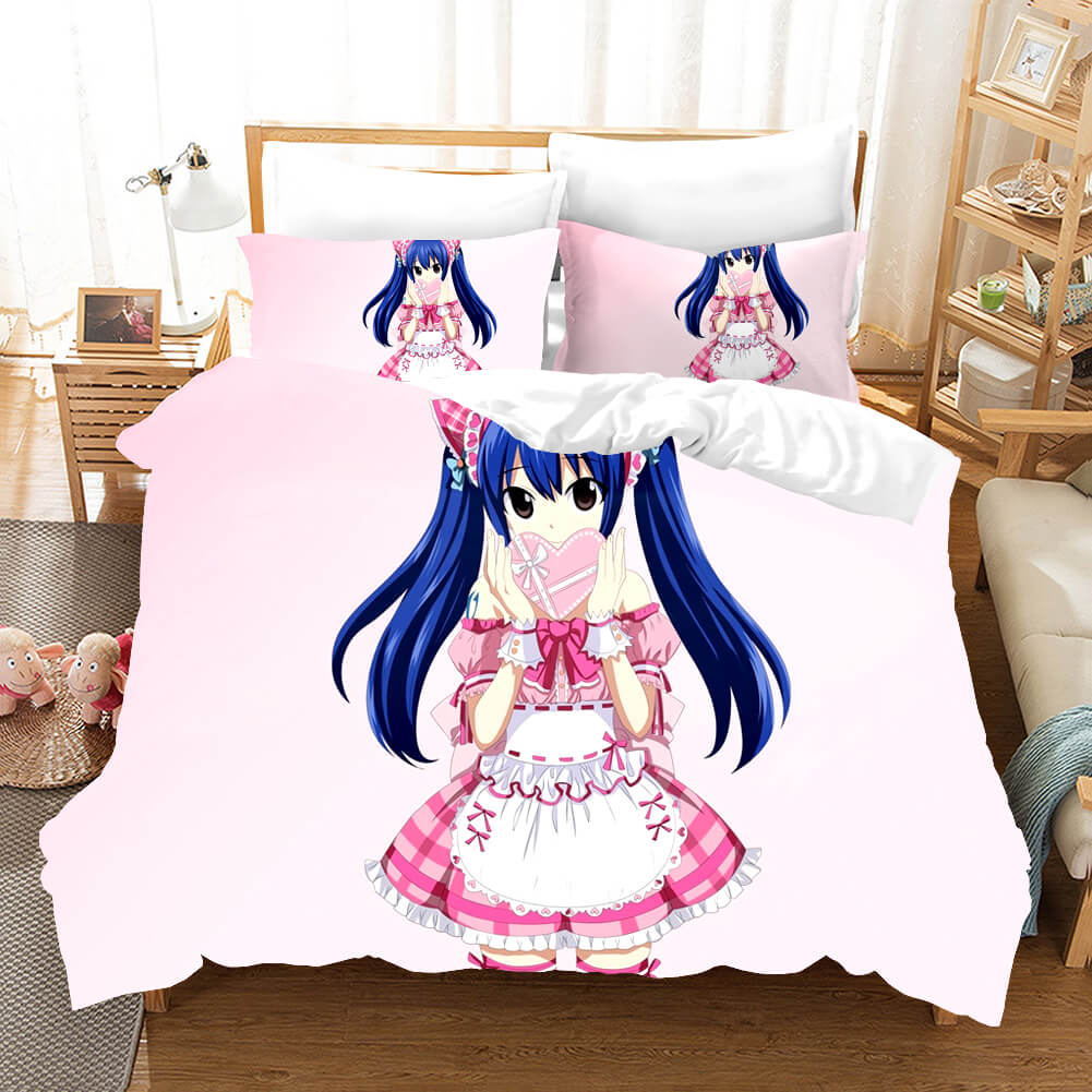 Anime Fairy Tail Cosplay Bedding Set Quilt Covers Without Filler