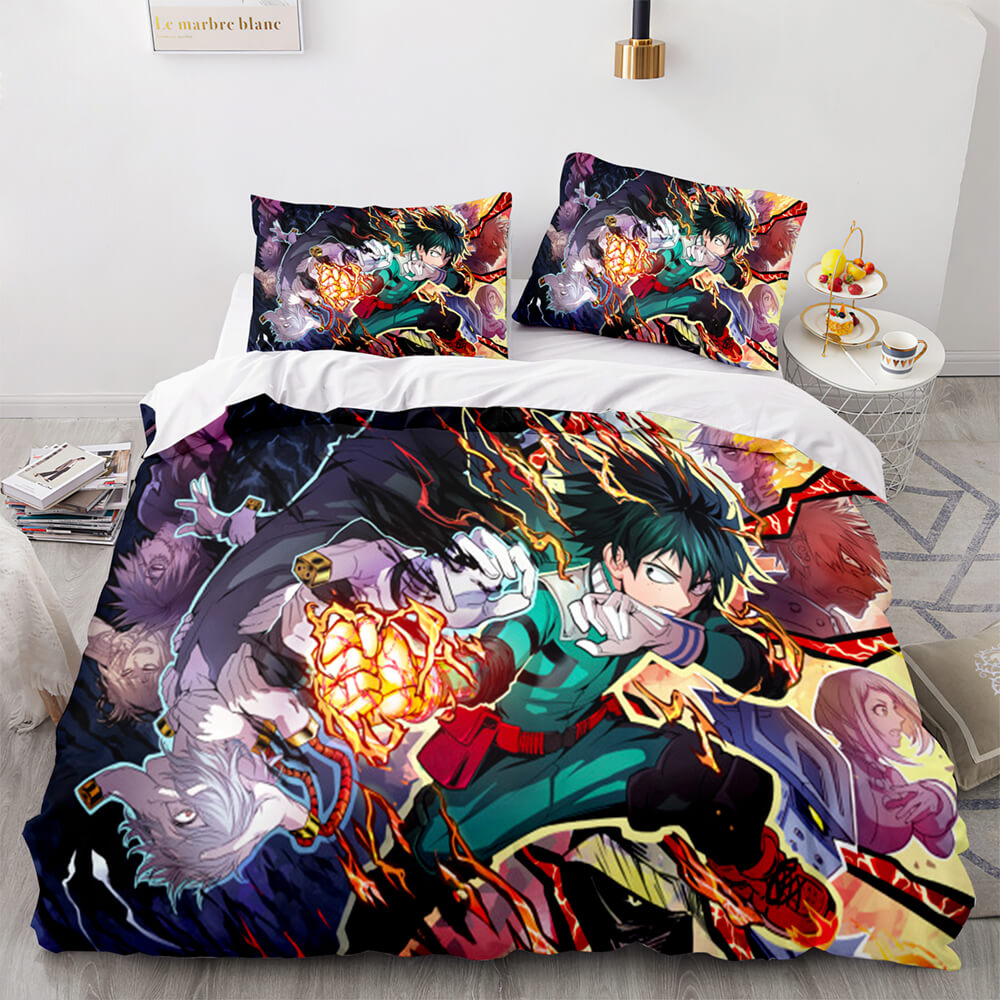Anime My Hero Academia Bedding Set Cosplay Quilt Cover Without Filler