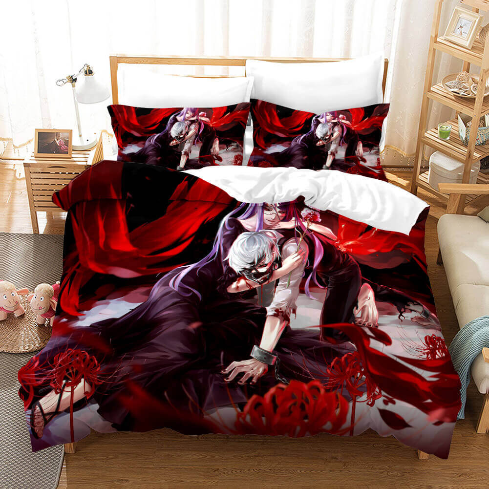 Anime Tokyo Ghoul Cosplay Bedding Set Quilt Cover