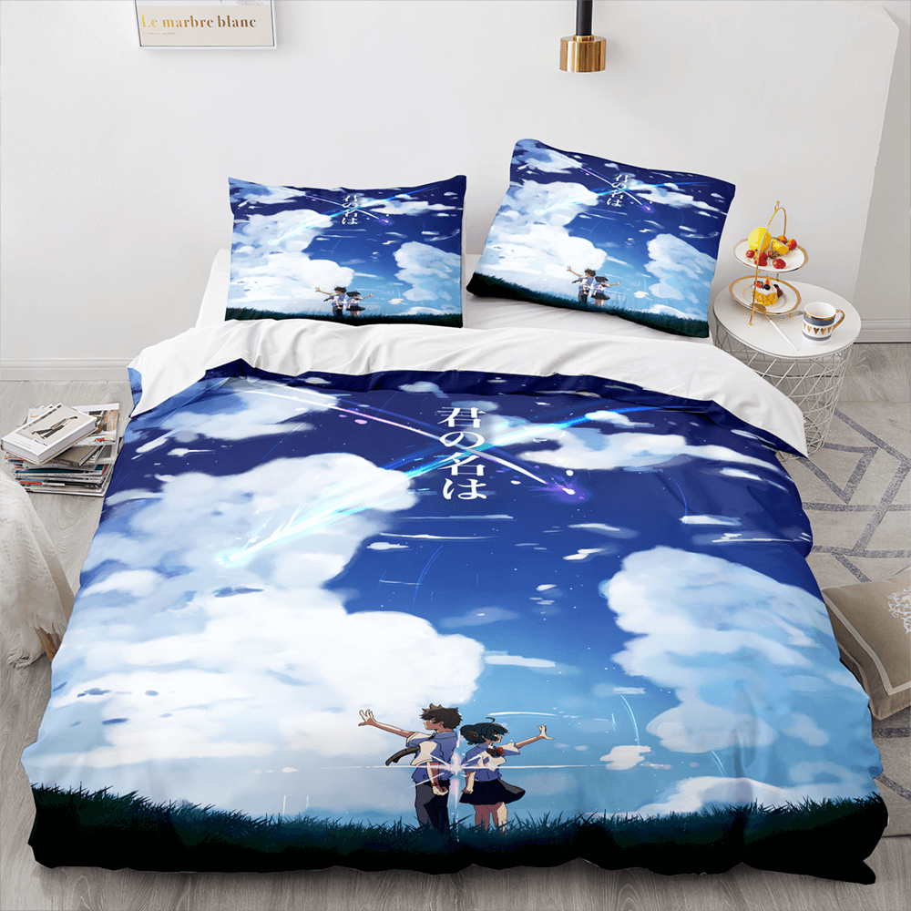 Anime Your Name Pattern Bedding Sets Quilt Covers