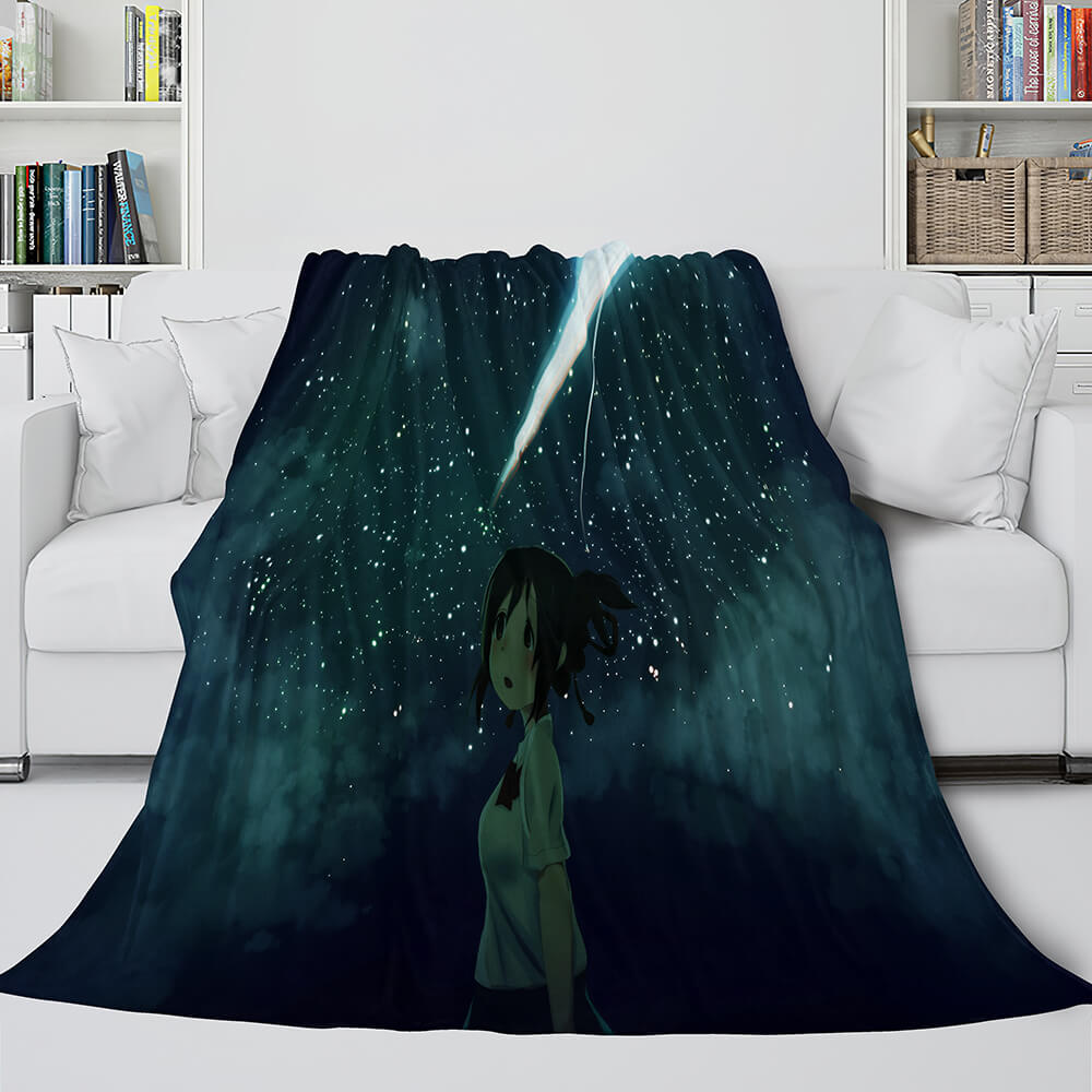Anime Your Name Cosplay Flannel Blanket Throw