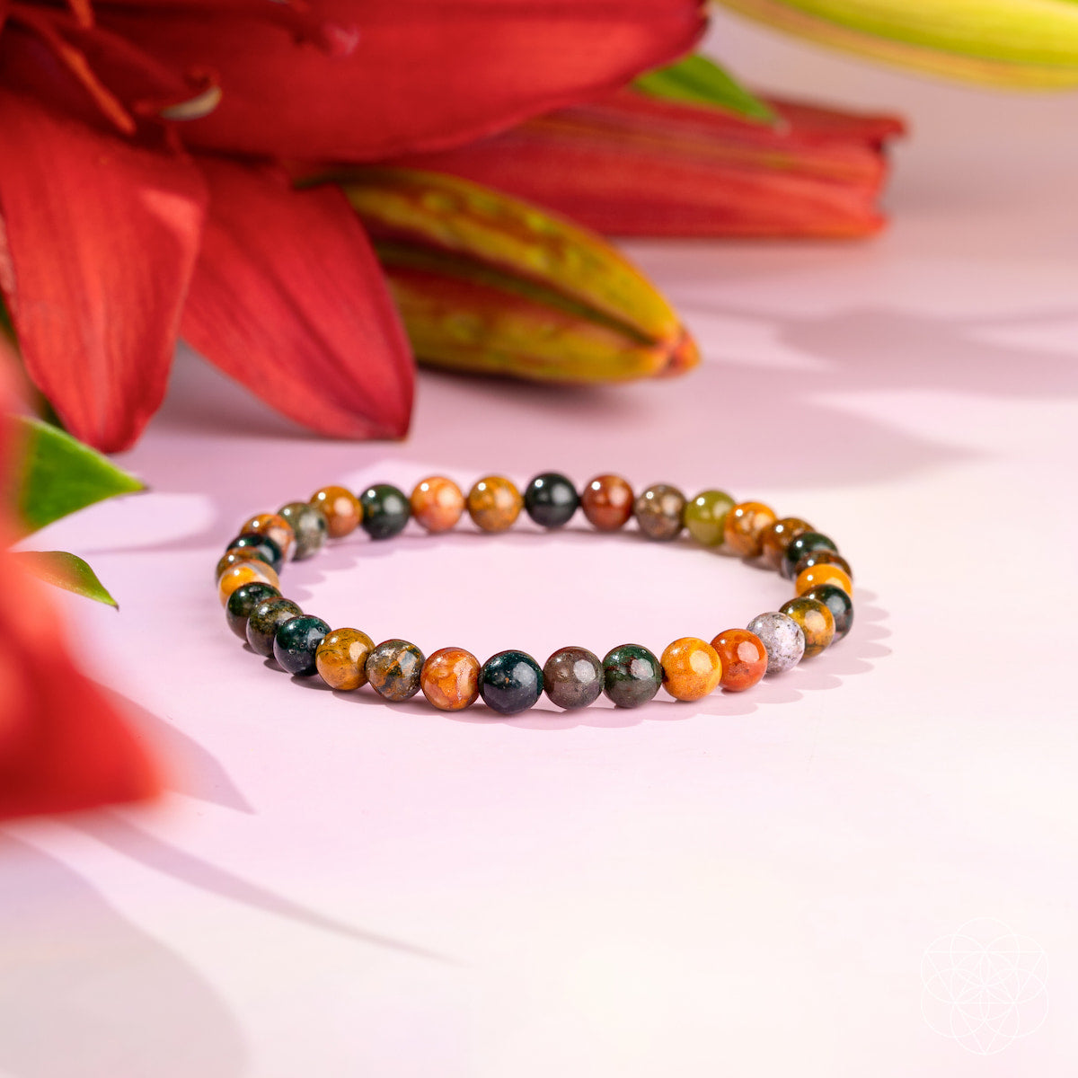 Quiet My Mind – Ocean Jasper Bracelet | 6mm