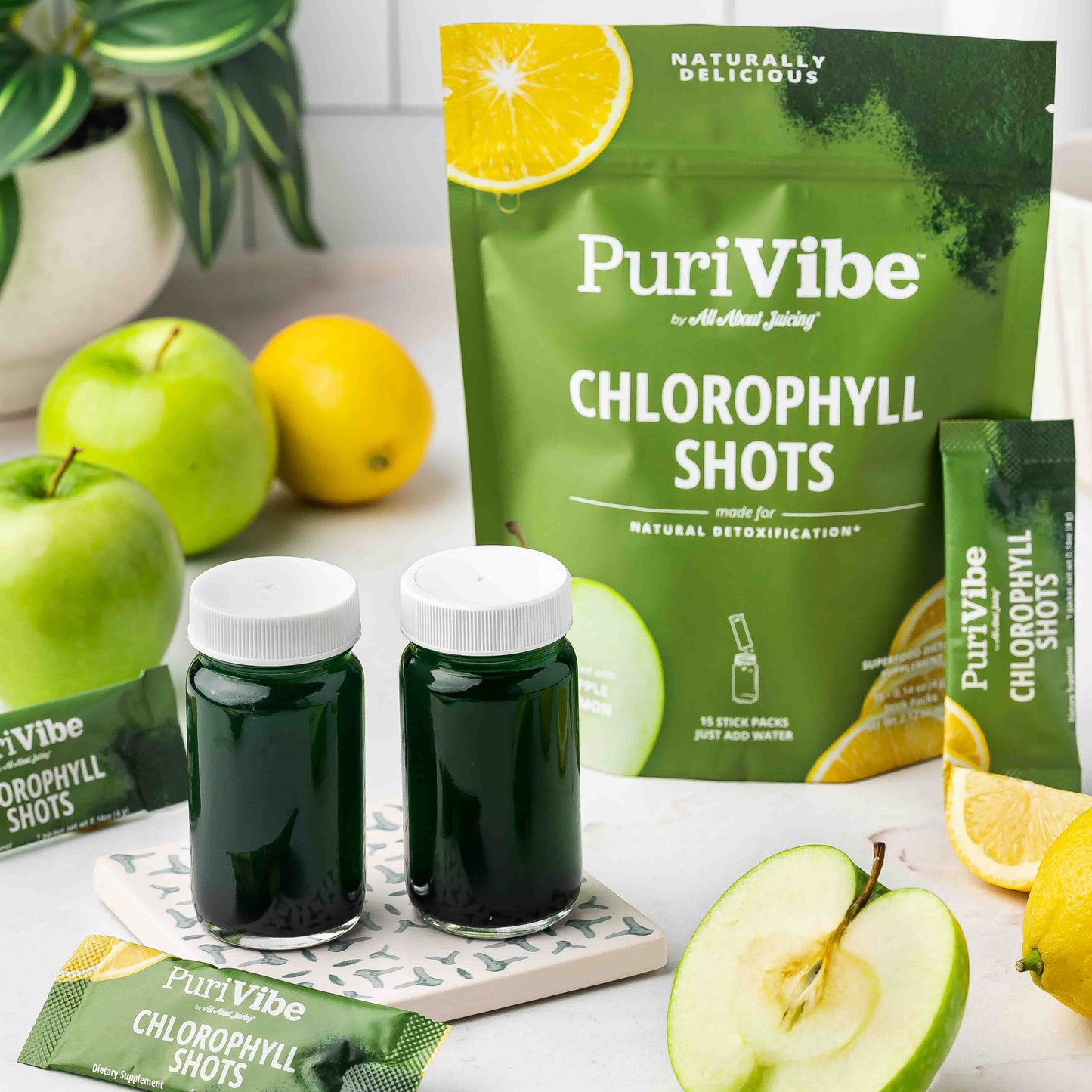 PuriVibe Chlorophyll & Lemon Juice Shots