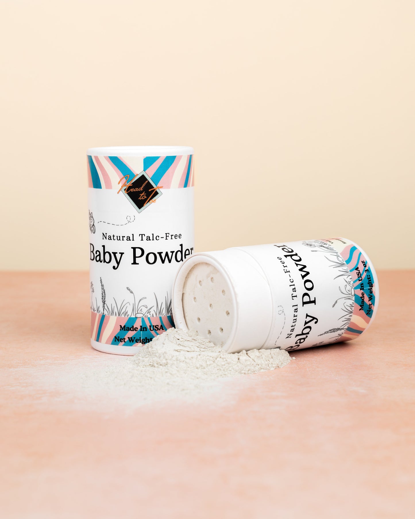 Talc-Free Baby Powder - Natural Clay Formula | Safe for All Ages