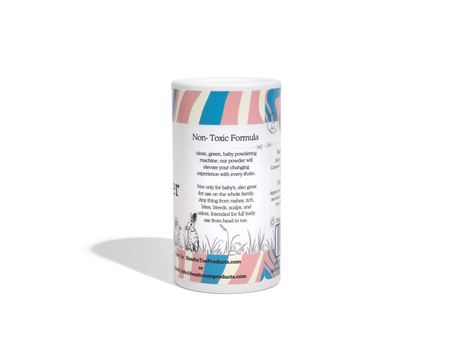 Talc-Free Baby Powder - Natural Clay Formula | Safe for All Ages