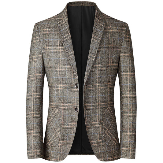 Men's casual middle-aged non ironing top jacket