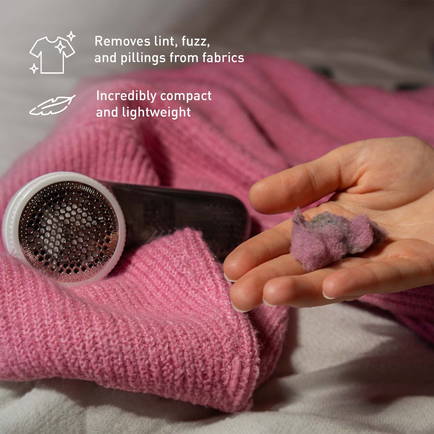 Travel-Ready Fabric Care Trio – Steamer, Mini Iron, & Lint Remover