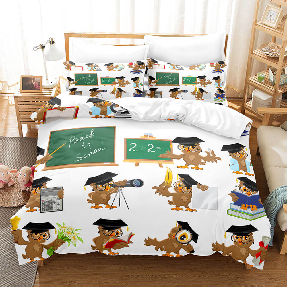 Cartoon Animals Owl Bedding Sets Quilt Cover Without Filler