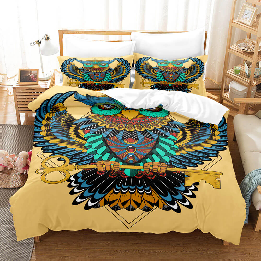 Cartoon Animals Owl Bedding Sets Quilt Cover Without Filler