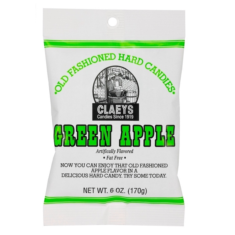 CLAEYS Green Apple Drops Old Fashioned Hard Candy | 6 oz
