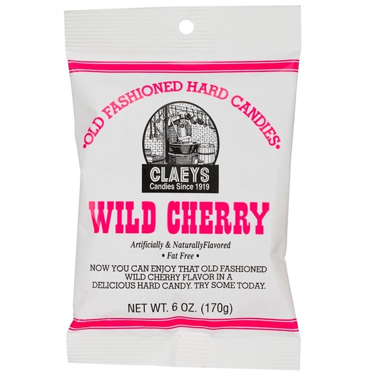 CLAEYS Wild Cherry Drops Old Fashioned Hard Candy | 6 oz