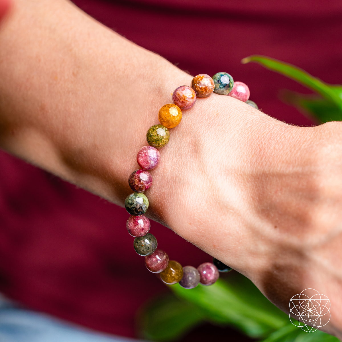 The Spiral Breaker - Rainbow Tourmaline Bracelet