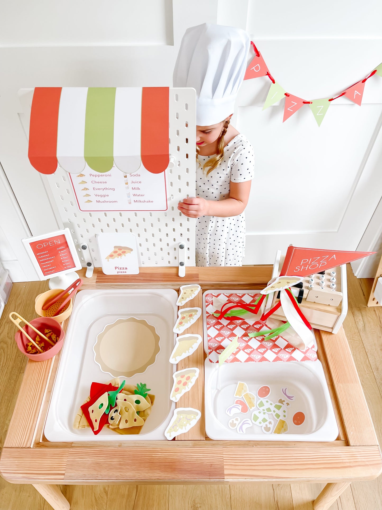 Pizza Shop Printable Dramatic Play Kit
