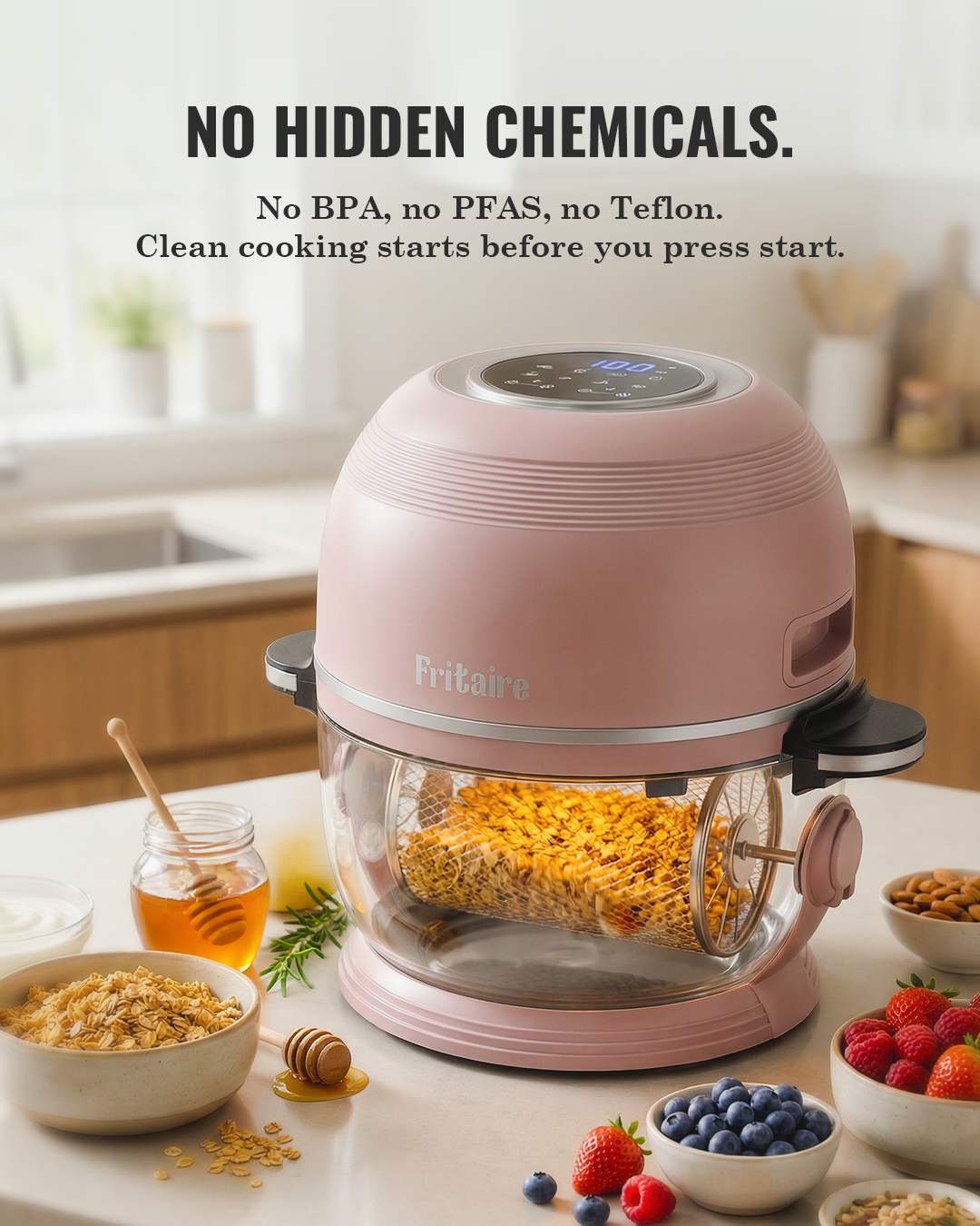Self-Cleaning Air Fryer™ & Non-Toxic Air Fryer™ - Orange