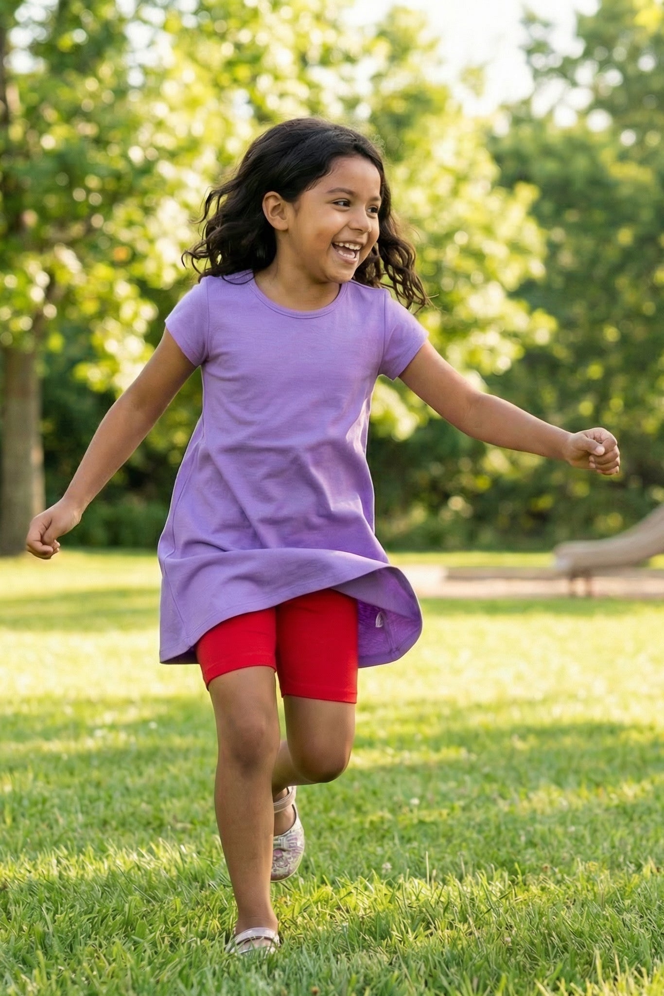 Girls Soft 100% Cotton Bike Shorts | Yellow