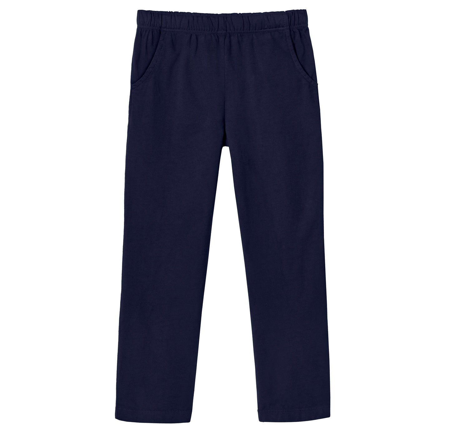 Girls Soft 100% Cotton UPF 50+ Jersey Pocket Pants | Navy