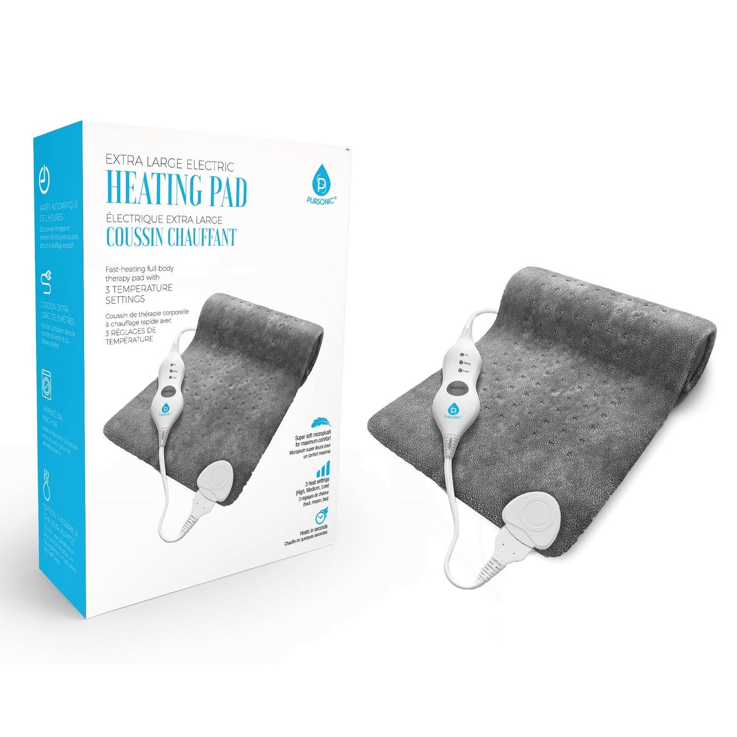 Red Light Therapy Neck Wrap and Fast-Heating Full Body Heating Pad