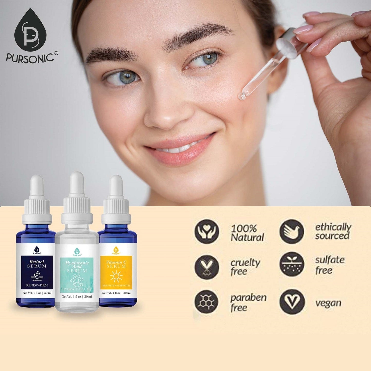 Ultimate Glow Collection: Nourishing Lip Oils, Overnight Lip Mask, Anti-Aging Serum Set & Hyaluronic 7-Day Treatment