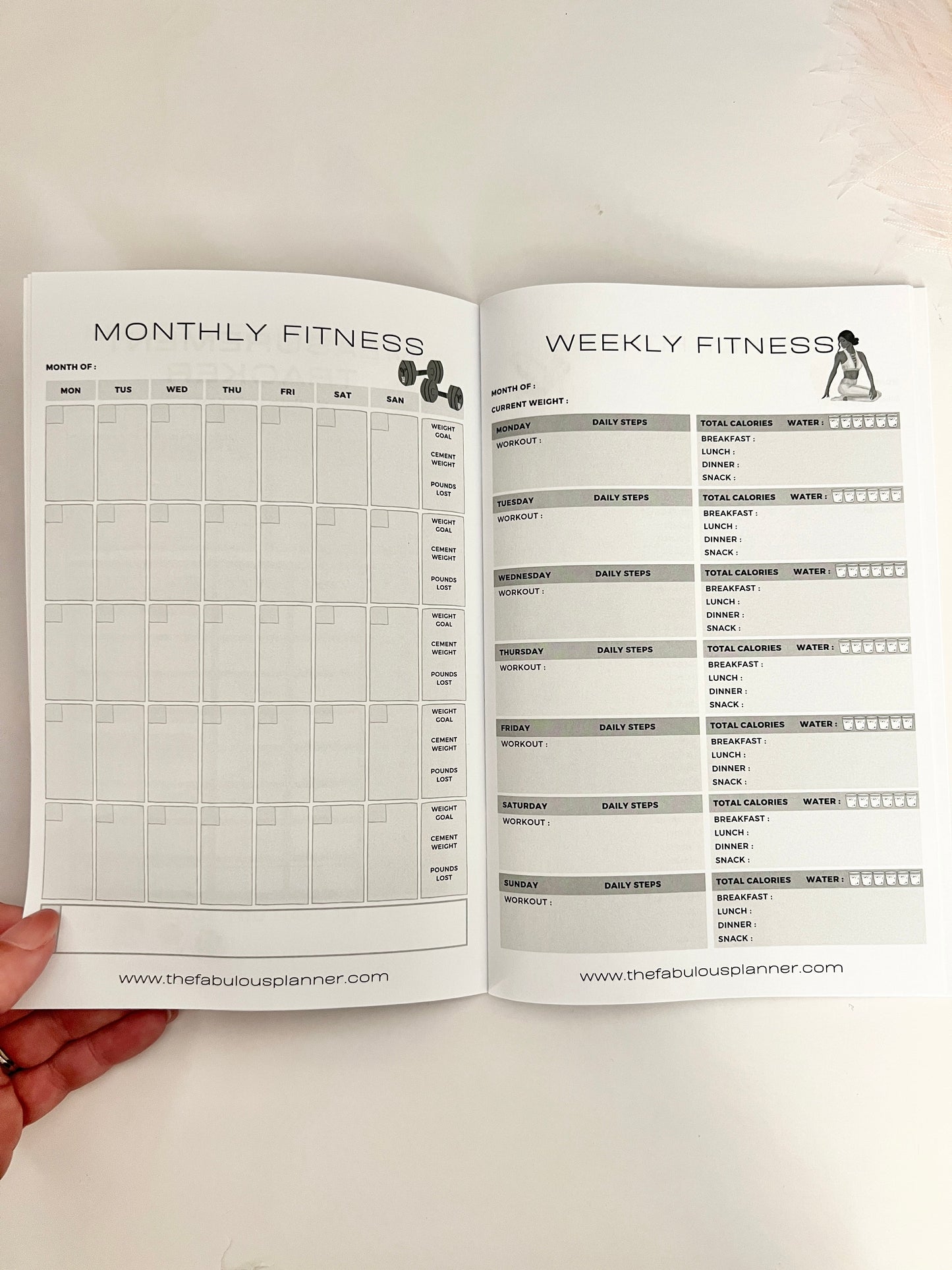 Fitness Workout Soft Cover Journal