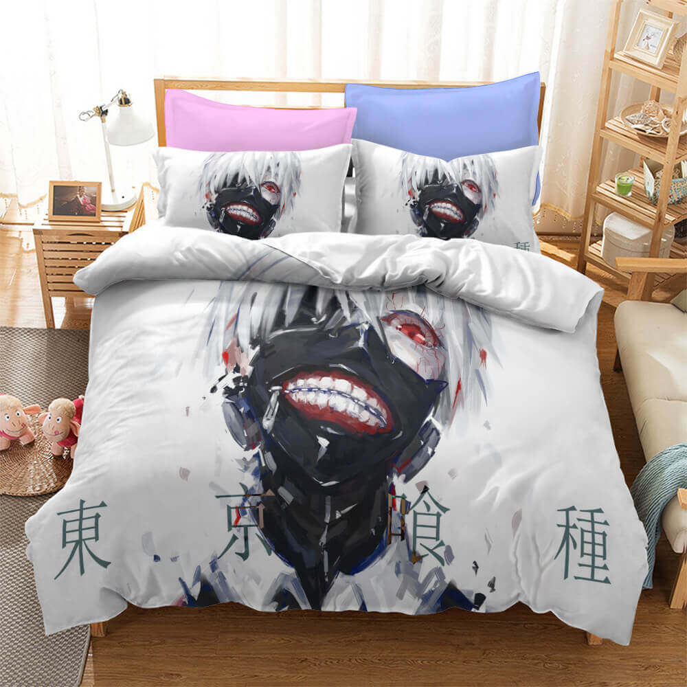 Japan Anime Tokyo Ghoul Cosplay Bedding Set Quilt Cover Without Filler