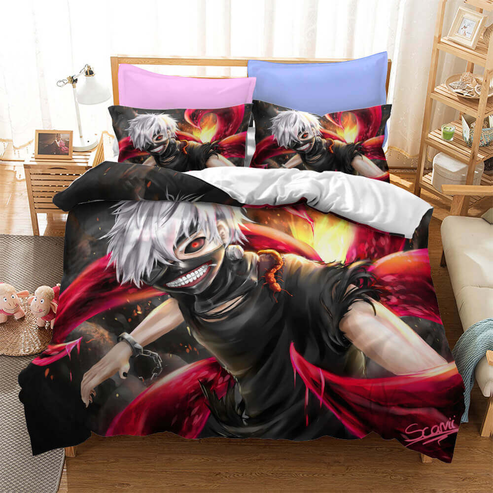 Japan Anime Tokyo Ghoul Cosplay Bedding Set Quilt Cover Without Filler