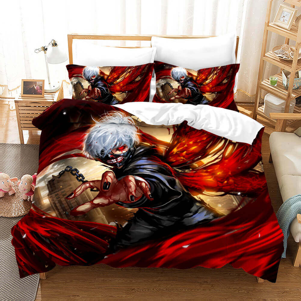 Japan Anime Tokyo Ghoul Cosplay Bedding Set Quilt Cover Without Filler