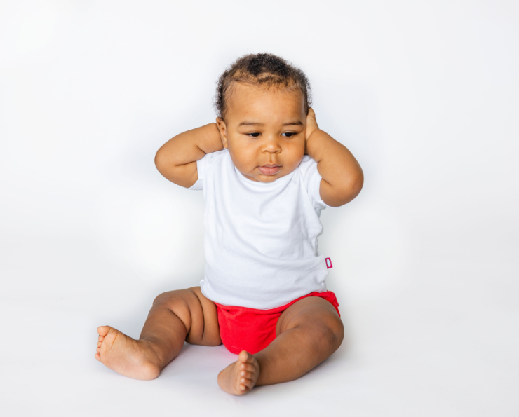 Super-Soft 100% Organic Cotton Baby Rib Short Sleeve Lap Tee| Black