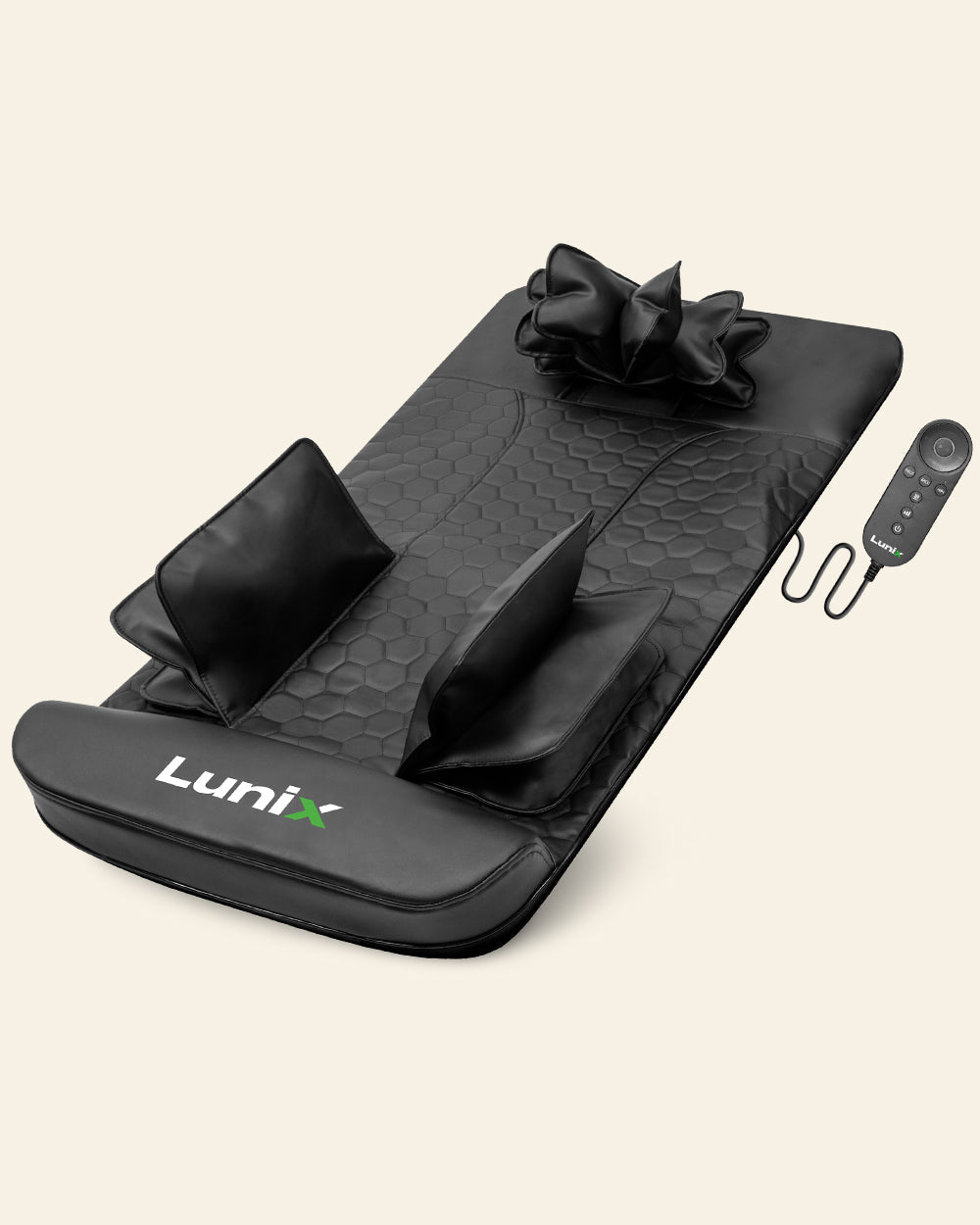 LX27 Stretching Mat Massager, Charcoal Black