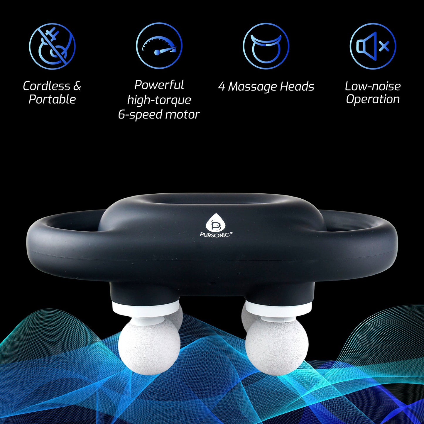 Recovery Essential: 9-Speed Massage Gun & Extra Large Microplush Heating Pad