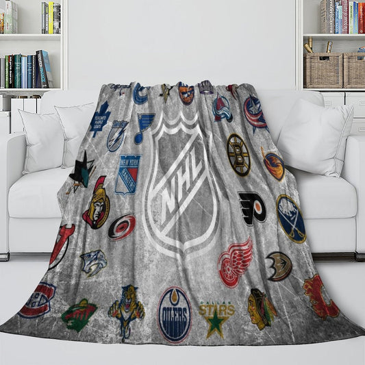 National Hockey League NHL Blanket Flannel Throw Room Decoration